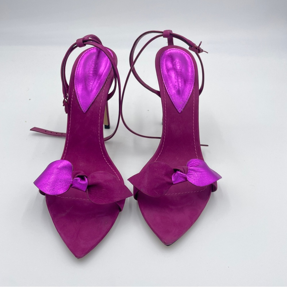 New Schutz Elora Pink and Magenta Leather Sandal